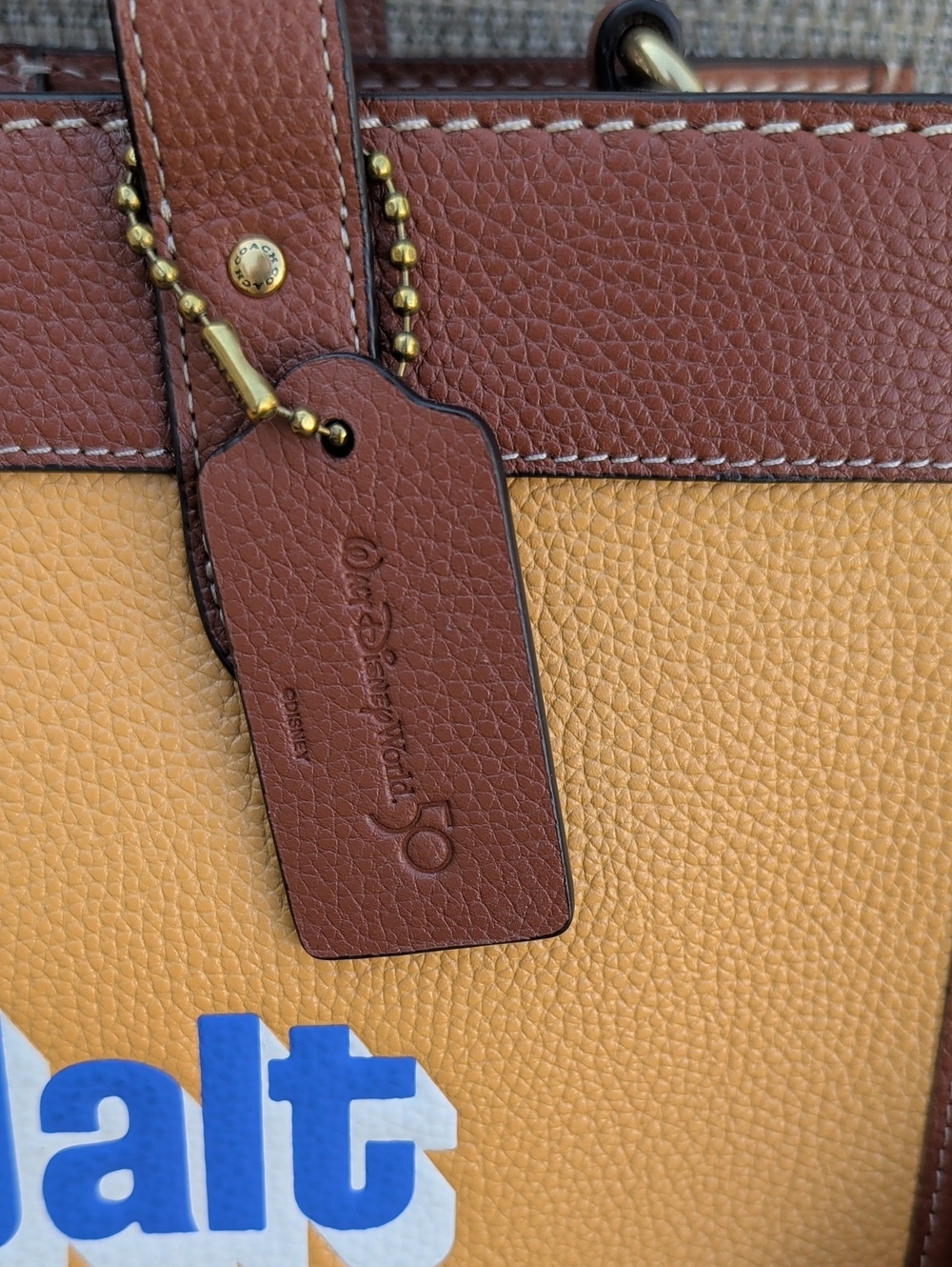 Coach x Disney WDW 50th Anniversary Field Tote With Crossbody Strap (C8551) EUC - Picture 4 of 12